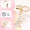 HAORQEE Alphabet Keychain Initial Letter Keyring Gifts for Women Teenage