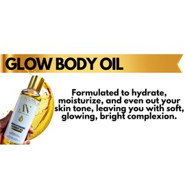 ArabelsNaturals Organic Body Oil with Carrot, Papaya Extract, Non Greasy, Nourishing, Moisturizing Face and Body Skincare Oil 6.7 oz