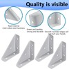 Corner Bracket, 4 PCS Bed Corner Support with 20 Pcs