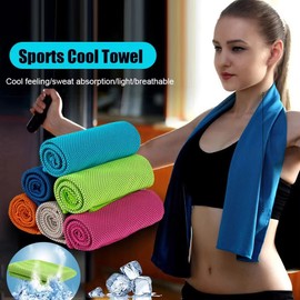 1/10PCS Instant Cooling Microfiber Towel for Sports, Fitness, Camping & Hiking (Dark Grey)