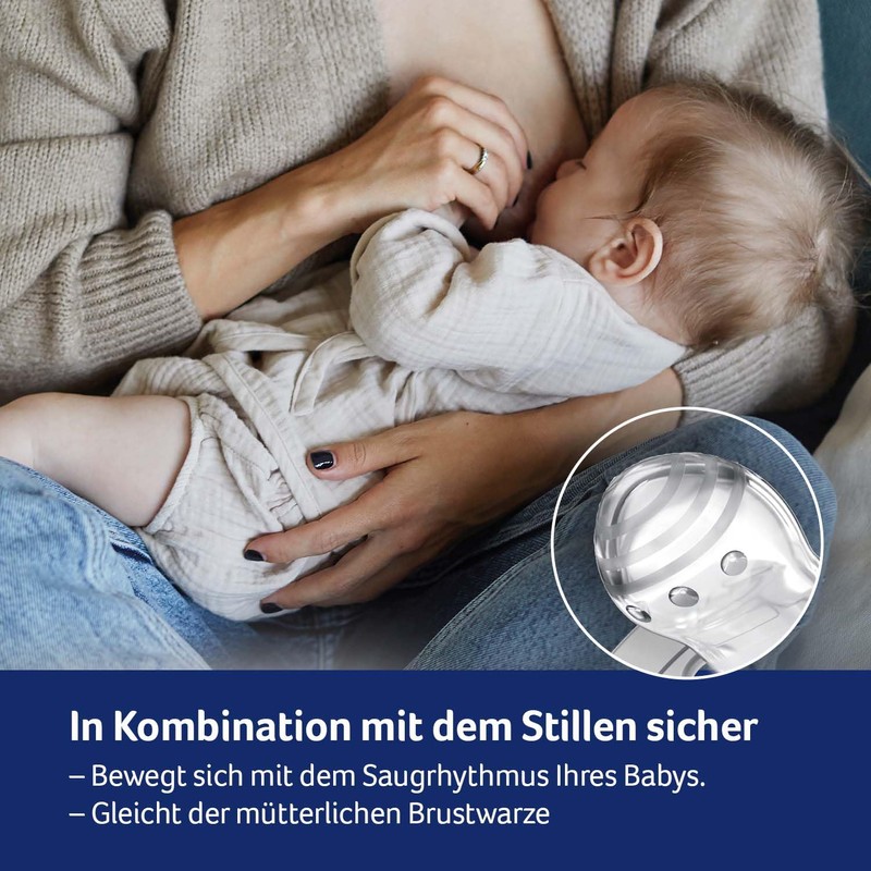 Difrax Lovi Dynamic Dummy 0 to 3 Months Blue &