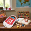 Wooden Shoe Lacing Practice Board, Learn to Tie Training Kit,