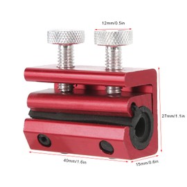 Lubricant Tool, Motorcycle Dual Cable Oiler Luber Lubricator Tool, Aluminium Accessories, Rubber Modification for ATV Tool (Red)