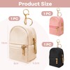 NATOSU 3 Pieces Mini Backpack with Keychain, Cute Mini Cosmetic