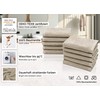ZOLLNER Set of 10 Small Guest Towels 30 x 30