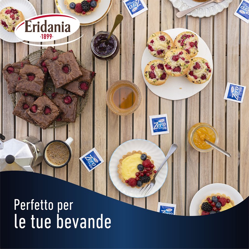 Eridania Zero - Dolcificante Zero Calorie, in Bustine, Confezione da