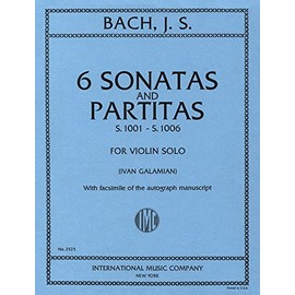 J.S. Bach: 6 Sonatas And Partitas (S.1001 - S.1006). Sheet Music for Violin
