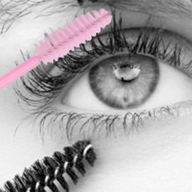 60-Piece Disposable Eyelash Brushes 01431WT 2ea