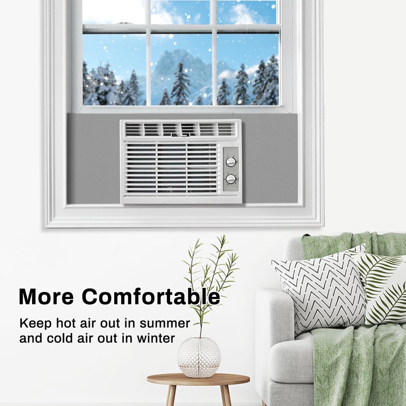 Powrocket Window Air Conditioner Surround Foam Insulation Panels,Window AC Side