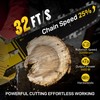 Mini Chainsaw Cordless 6 Inch, 32FT/S Fast Powerful Cutting, Brushless