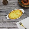 jinsongdafa Ceramic Mini Oval Au Gratin Baking Dishes 3.5 oz,