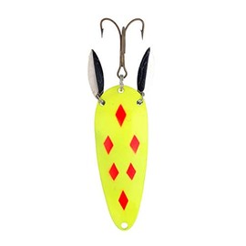 Lucky Strike Bait Works Warden's Worry Wobbler Trolling Lure for Crappie, Perch, and Lakers, Designed in Canada (Size 2.5, Hammered Gold Orange)