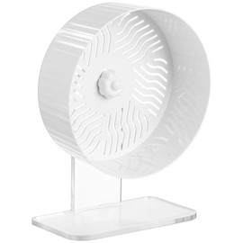 Skdqiee Hamster Exercise Wheel, Silent Hamster Wheel with Acrylic Stand, Space-Saving Running Wheel, Quiet Spinning Wheel for Guinea Pigs, Gerbils
