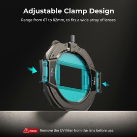 SmallRig Matte Box with Adjustable Clamp from 67mm - 82mm, with Lens Hood, Top Flag, CPL 1 & 2 Filters, for DSLR Mirrorless Cameras - 4411