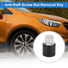 VekAuto Wheel Lock Lugnut Compatible for Vauxhall for Opel, Durable #200 Alloy Steel Black Anti-theft Screw Nut Removal Key Socket