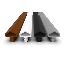 Door Seal With Anti-Expansion Thread, 4 mm Groove Width, 7 mm Groove Depth, 12 mm Fold, Quick To Install, High-Quality House Door Seal, Rubber Seal, Door Stop Seal