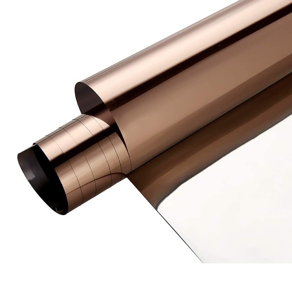 Window Film, Window Insulation Sheet, Window Insulation Film, Brown Silver, Window Heat Shielding Sheet, Magic Mirror Film, UV Protection, UV Protection, Blindfold Sheet, Suitable for Architectural