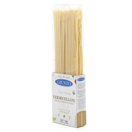 Giusto Sapore Imported Artisanal Vermicelloni Italian Pasta, Organic Bronze Drawn, 340G