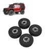 4PCS 1.9in Wheel Tires with 10 Holes Hub Uneven Gravel