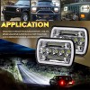 us- 2x 7x6"5x7 LED Headlights Fit Ford E-150 Econoline Club
