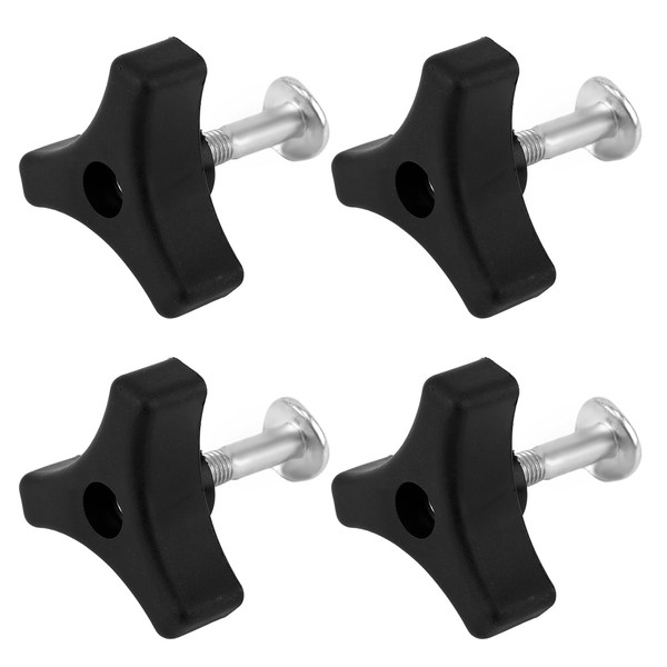 NQEUEPN 4 Sets Lawn Mower Handle Bolts, Triangle Handle Knob