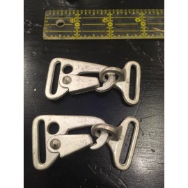 Antique Silver Tone Buckle Hardware