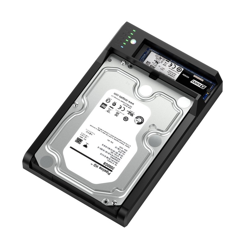Simplecom SD570 NVMe M.2 + SATA HDD and SSD Dual