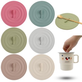 Silikon Tasse Abdeckung -6-Teiliges Set, Silikon Glasabdeckung Trinkglas, Silikondeckel für Kaffeetassen, Wiederverwendbar, Staubabdeckung Für Tee Tassen, Bier, Milch Und Getränke