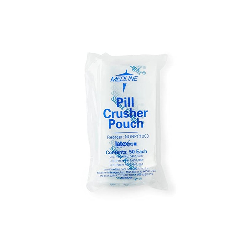 Medline Silent Knight Pill Crusher Pouches (Pack of 1000)