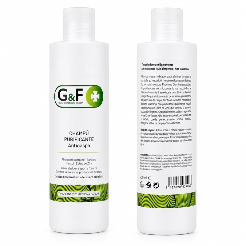 Anti-dandruff shampoo. Shampoo oily hair in a 300 ml bottle.