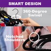 MIZGI Premium Velvet Hangers - Heavy Duty Non Slip Felt