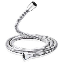 Shower Hose, Extra Long 79 inches Shower Hose Extension for Bathroom Indoor Outdoor Stainless Steel Universal G1/2‘’ Fit Shower Hose with Brass Insert and Nut -Durable and Flexible (Silver, 79inches)