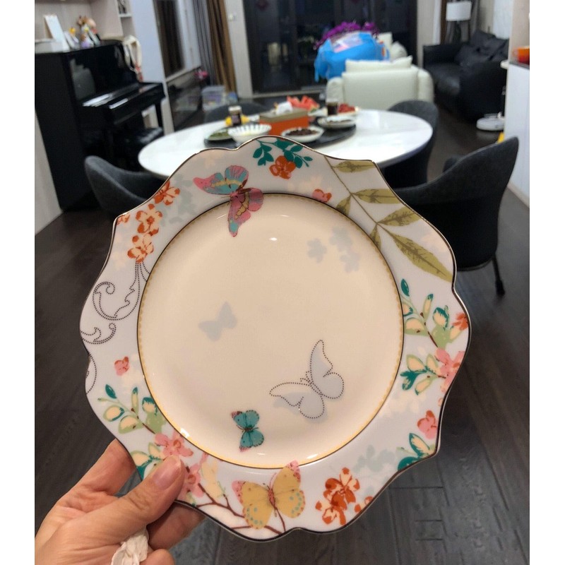 YBK Tech Bone China Dessert Plate/Salad Plate Ceramic Plate for