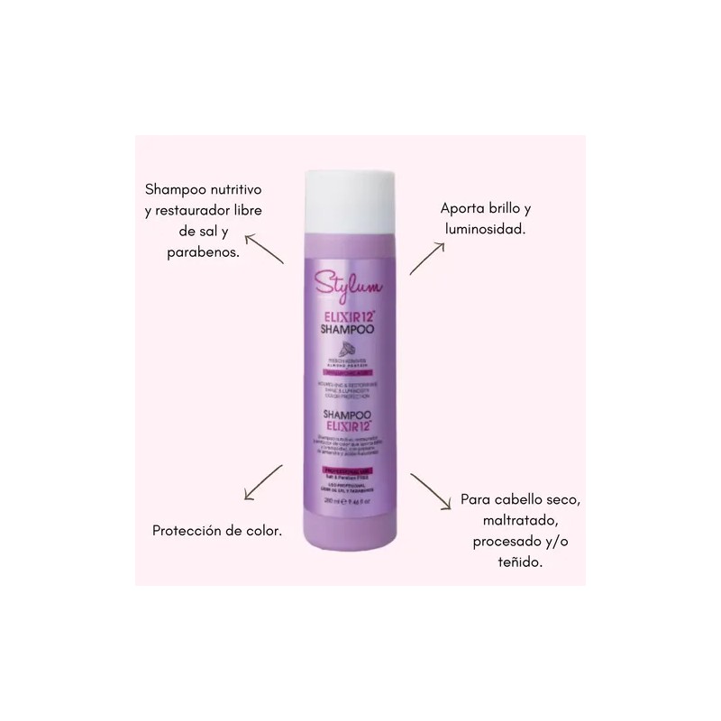Shampoo Nutritivo 280ml Stylum Profesional