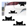 KHGUZ Car Sticker, 2PCS Peeking Sneaky Cat Vehicle Window Bumper
