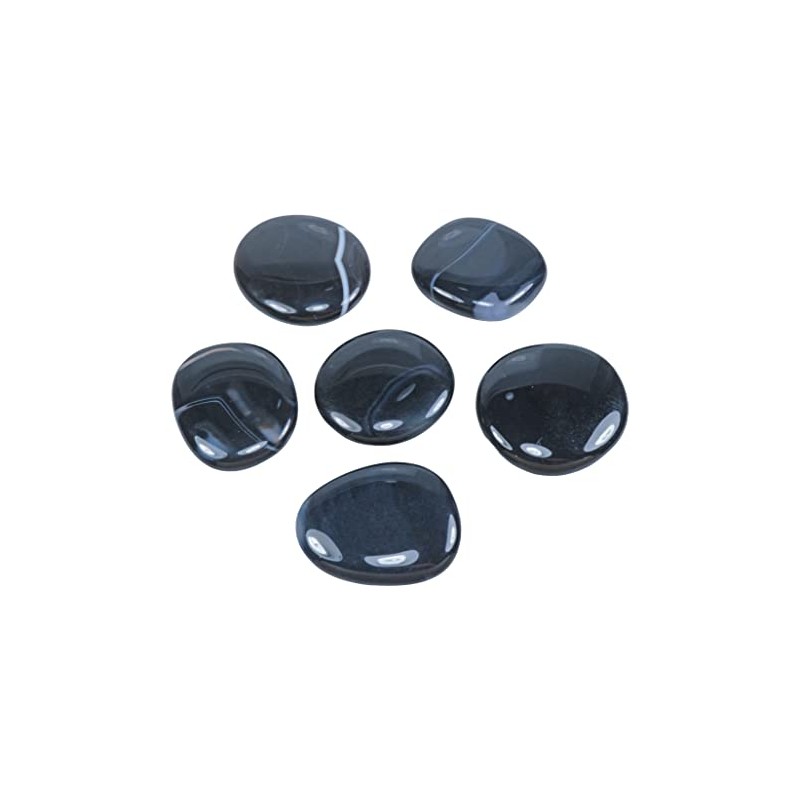 Onyx Disc Stone, Worry Stone Pocket Stone, High-Quality Gemstone Lebensquelle