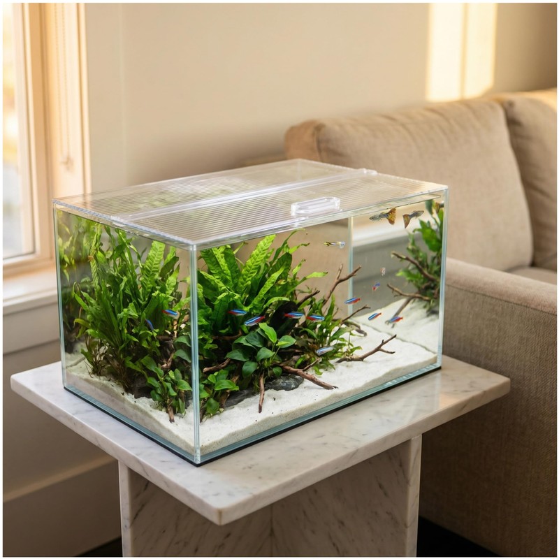 Yiqiying Aquarium Canop Polycarbonate 15.37 x 7.63 x 0.24 for