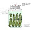 Sophico Silicone Fermenting Lids, Waterless Airlock Fermentation Tops Mason Jar