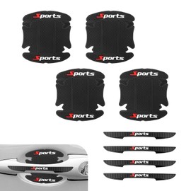 Ferianl 8PCS Car Door Handle Protector, Sport Car Door Handle Scratch Protectors, Doors Handle Bowl Sticker Paint Guard Cover, Auto Accessories for Most Vehicle