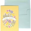 NIQUEA.D, Floral Egg With Banner Easter Card
