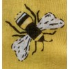 LilyRosa® Bee Scarf Bumble Bees Pattern Design Print Grey Navy