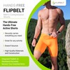 FlipBelt Men's Compression Shorts - Eggplant - XL