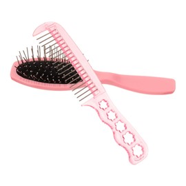 DECHOUS 1 Set Detangling Hair Comb Set Paddle Brush Small Steel Comb for Curly Hair for Gentle Styling and Scalp Health