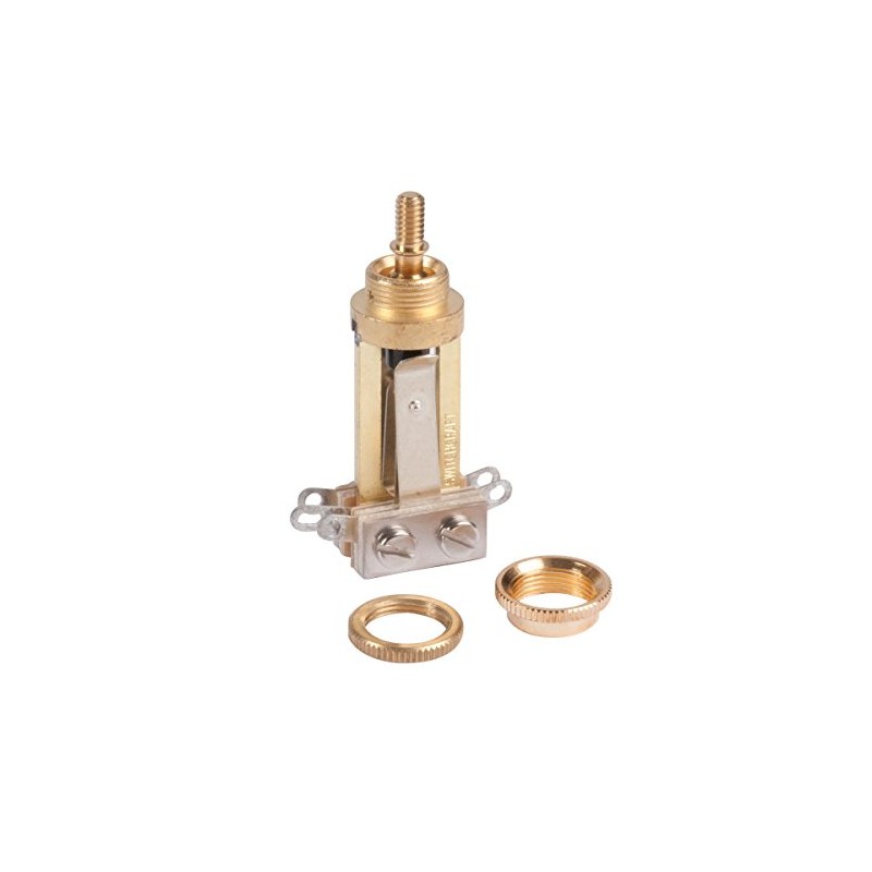 Switchcraft Toggle Switch, Tall, Gold