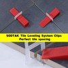 Tile Leveling System 1/16" Spacers Tile Leveler Clips DIY Tile