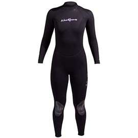 Neosport 3/2mm Women's Neoprene Back Zip Jumpsuit, Black, 10