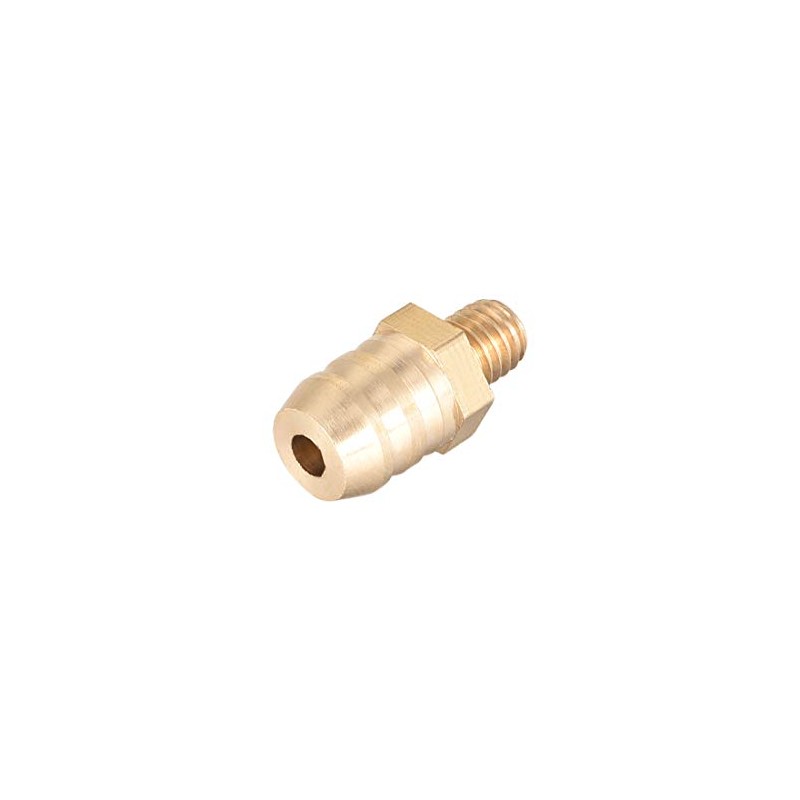 sourcing map Brass Metric Barb Connector Hose Nozzle 8mm x