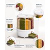 6-Compartment Rotating Grain Dispenser for Kitchen Storage – 360° Dry
