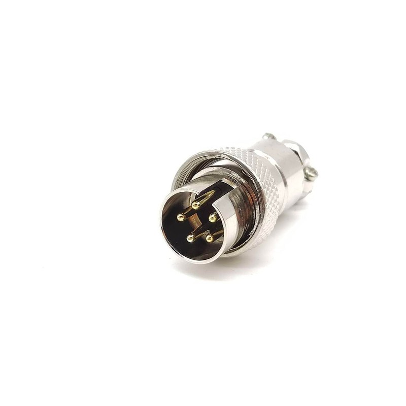 Elecbee 5 Pin Reversed Aviation Plug GX16 Male Plug Connector
