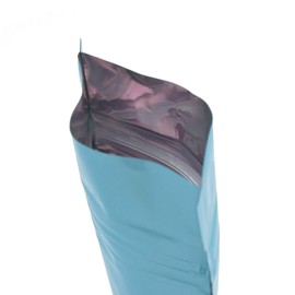 QQ Studio 100 Double-Sided Pastel Glossy Colored QuickQlick Flat Beauty Cosmetic Water-Resistant Bags (10x15cm (3.9x5.9"), Blue)